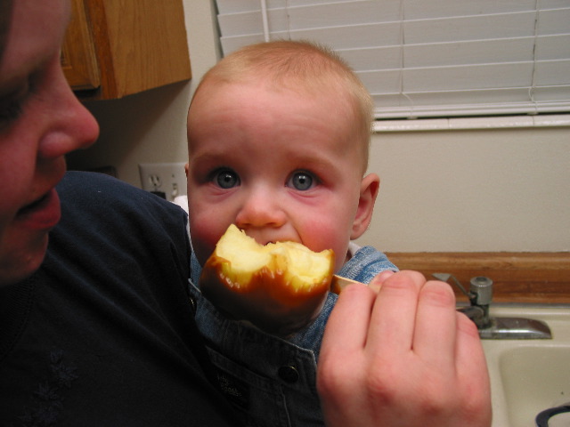 Gabe Apple In Mouth